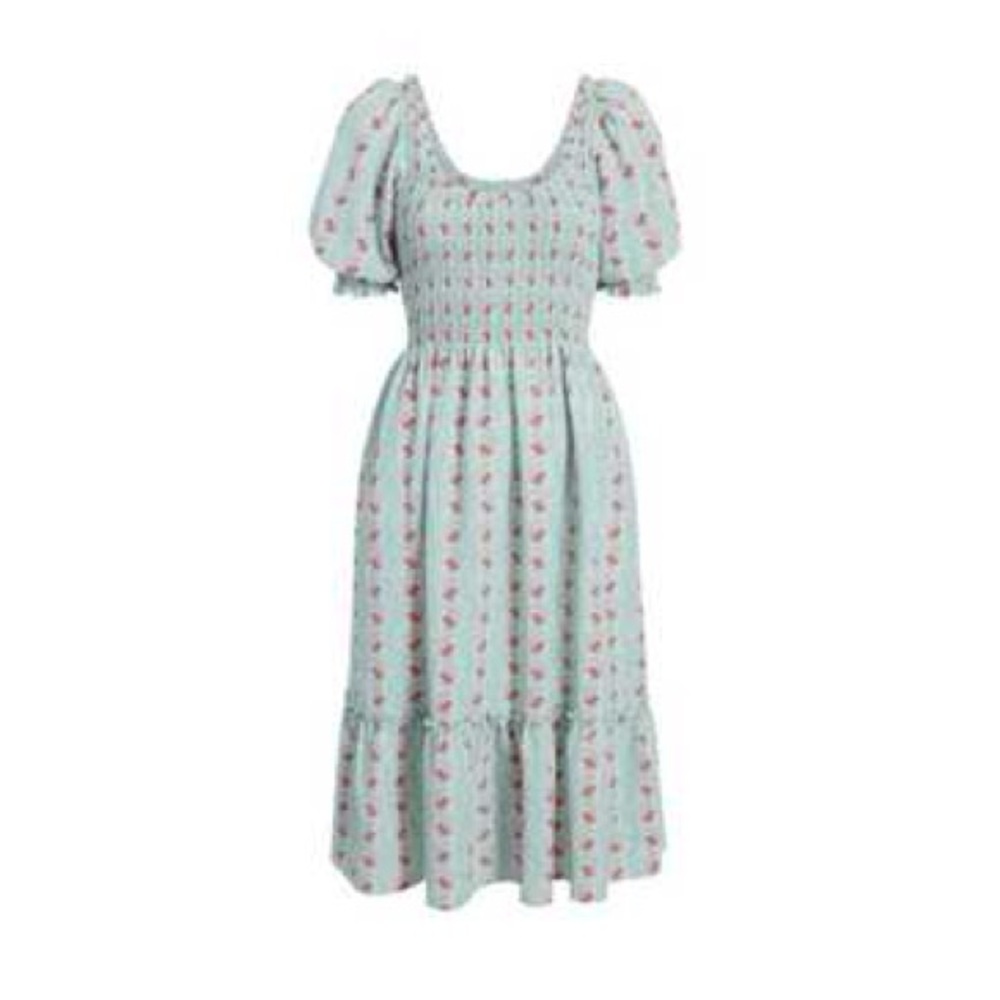 NWT Hill House Home Botanical Print Midi Dress